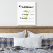 世の中の粘り強さは起こらない キャンバスプリント (インサイチュ (寝室))