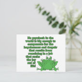 世の中の給料は….. ポストカード (スタンド正面)