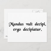 世の中はだまされたいから…... ポストカード (正面/裏面)