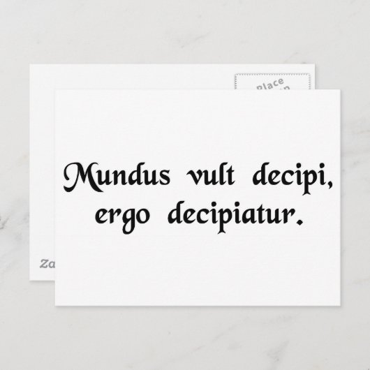 世の中はだまされたいから…... ポストカード (正面/裏面)