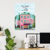 世の中は人に属読す読る ポスター (ホームオフィス)