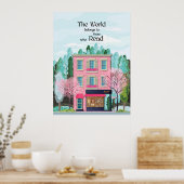 世の中は人に属読す読る ポスター (キッチン)