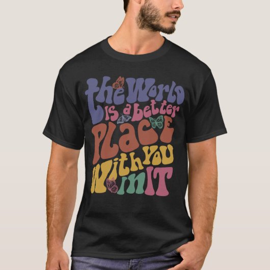 世の中は君に有利だ Tシャツ (正面)
