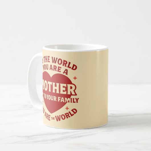 世の中は君は母だが家庭の人だ コーヒーマグカップ (正面左)