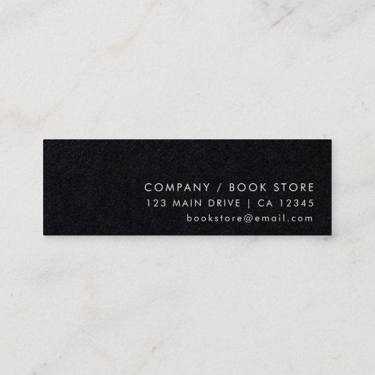 世の中は彼女のものだ読った | ブックマークカード スキニー名刺 (裏面)