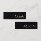 世の中は彼女のものだ読った | ブックマークカード スキニー名刺 (正面/裏面)