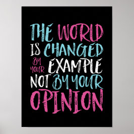 世の中は模範の長によってインスパイア変わる ポスター