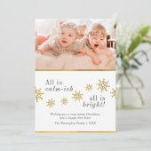 世の中は穏かだ |クリスおもしろいマスホリデー写真 シーズンカード (スタンド正面)