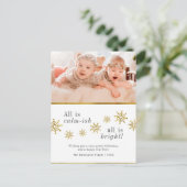 世の中は穏かだ |フォトカスタムクリスマおもしろいス シーズンポストカード (スタンド正面)