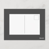 世の中は穏かだ |金ゴールド雪かきのクリスマス写真 ポストカード (裏面)