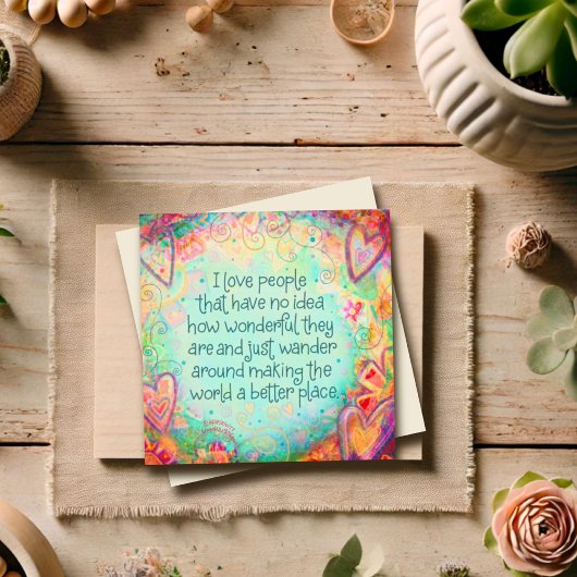 世の中を良くしてくれてかわいらしありがとう 招待状