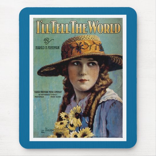 世の中を語ろう マウスパッド (正面)