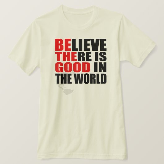 世の信じ中は善いものだ Tシャツ (デザイン正面)
