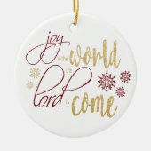 世の喜びは主来だ セラミックオーナメント (正面)