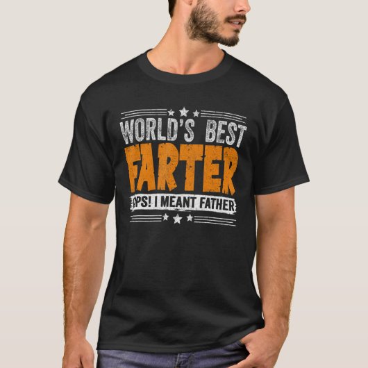 世の最高の中は父の父の日 Tシャツ (正面)