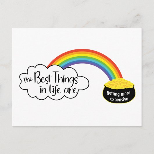 世の最高の中は金がかかってきた ポストカード (正面)