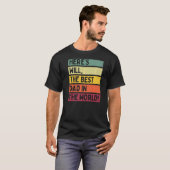 世の父の最高のパパはここにいる Tシャツ (正面フル)