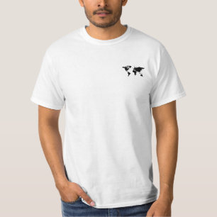 世は一周する。世界地図マンダラ Tシャツ