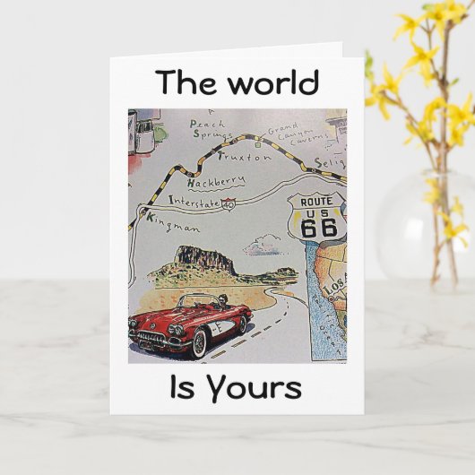 世は汝の世なり カード (黄色い花)