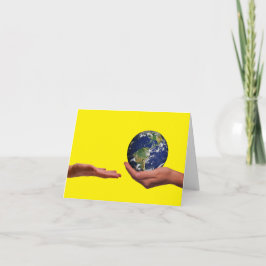 世もし界の与えカードを渡す カード