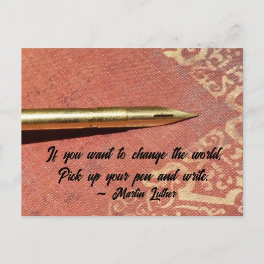 世もし界の引用文を変え書たい ポストカード (正面)