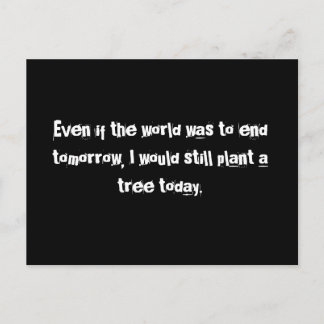 世もし界も明日で終わりだ… ポストカード