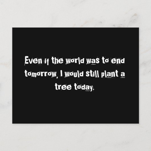 世もし界も明日で終わりだ… ポストカード (正面)