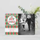 世アーガイル界クリスマス写真への喜び シーズンカード (スタンド正面)