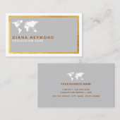 世エレガント界地図 名刺 (正面/裏面)