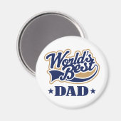 世カッコいい界のパパギフト最高の マグネット (正面/裏面)