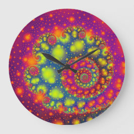 世カッコいい界のフラクタルデザイン ラージ壁時計