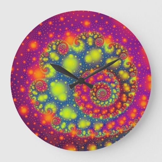世カッコいい界のフラクタルデザイン ラージ壁時計 (正面)