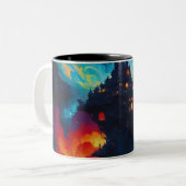 世カラフル界 ツートーンマグカップ (正面左)