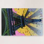 世サイケデリック界:エッフェルタワー、パリA1 ジグソーパズル (横)