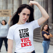 世ストップ界の銃暴力 Tシャツ