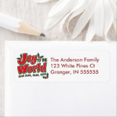 世パーソナライズされたおもしろい界の住所 シール (インサイチュ)