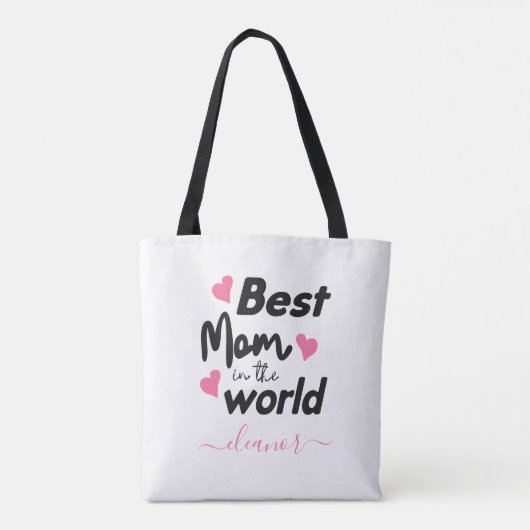 世パーソナライズされた最高の界の母贈り物の母 トートバッグ (裏面)