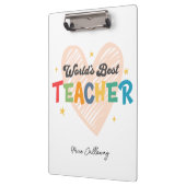 世パーソナライズされた界の最高の先生 クリップボード (左)