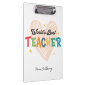 世パーソナライズされた界の最高の先生 クリップボード (右)