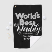 世パーソナライズされた界の父の日最高の ゴルフタオル (インサイチュ)
