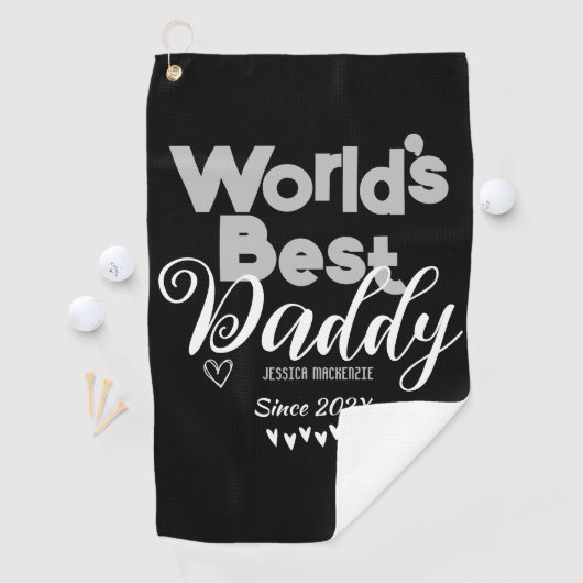 世パーソナライズされた界の父の日最高の ゴルフタオル (インサイチュ)