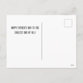 世パーソナライズされた界の父の日最高の シーズンポストカード (裏面)