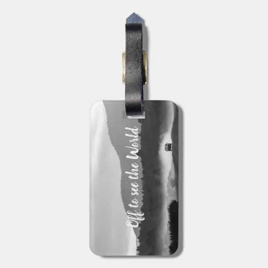 世パーソナライズされた界を見に行く |荷物タグ ラゲッジタグ (裏面縦)