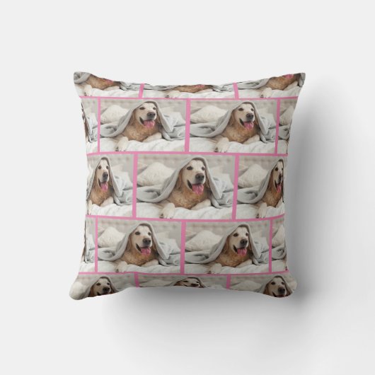 世パーソナライズされた界最高の犬の母の写真 クッション (裏面)