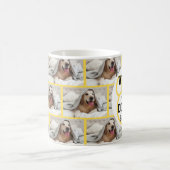世パーソナライズされた界最高の犬の母の写真 コーヒーマグカップ (中央)