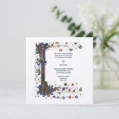 世ビクトリアン代中世スタイル 招待状 (スタンド正面)