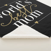 世モダン最高の界のエレガント母と金ゴールド シェルパブランケット (3/4)