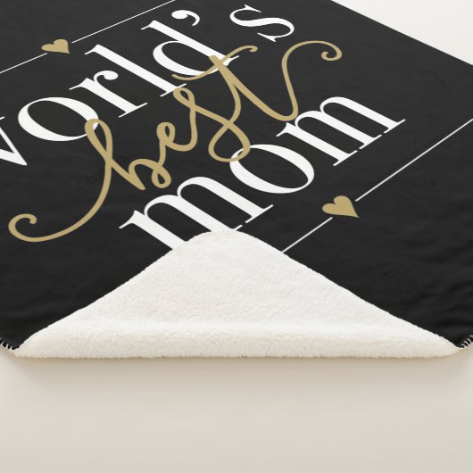 世モダン最高の界のエレガント母と金ゴールド シェルパブランケット (3/4)