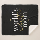 世モダン最高の界のエレガント母と金ゴールド シェルパブランケット (正面(横))