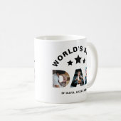 世モダン界の最高のパパスター3フォトコラージュ コーヒーマグカップ (正面右)